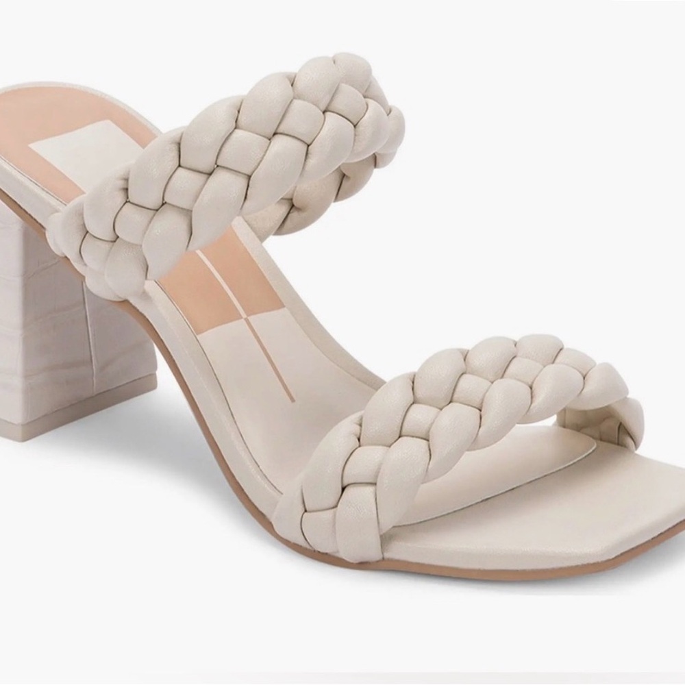 Dolce Vita Cream Braided Heels